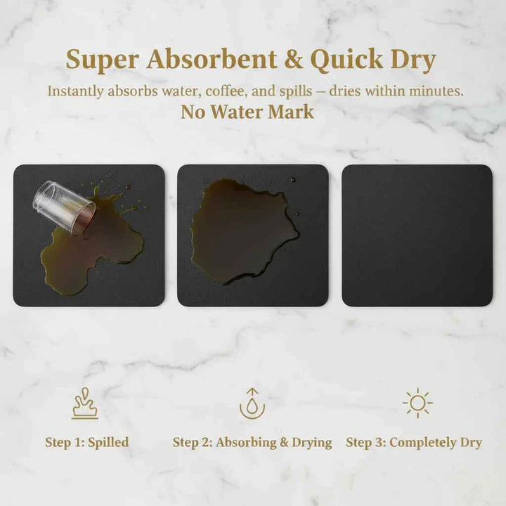 Absorbent Non-Slip Dish Drying Mat | Strabella Kitchen