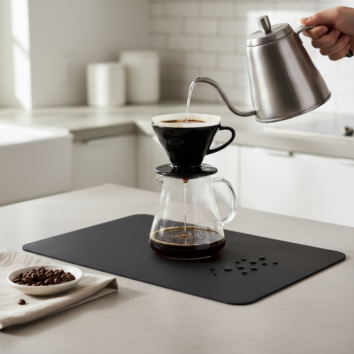 Absorbent Kitchen Dish Drying Mat by Strabella