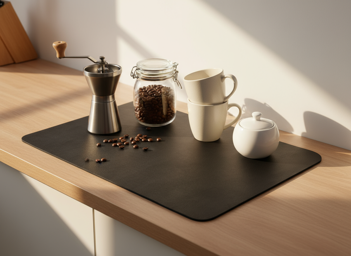 Absorbent Kitchen Dish Drying Mat by Strabella