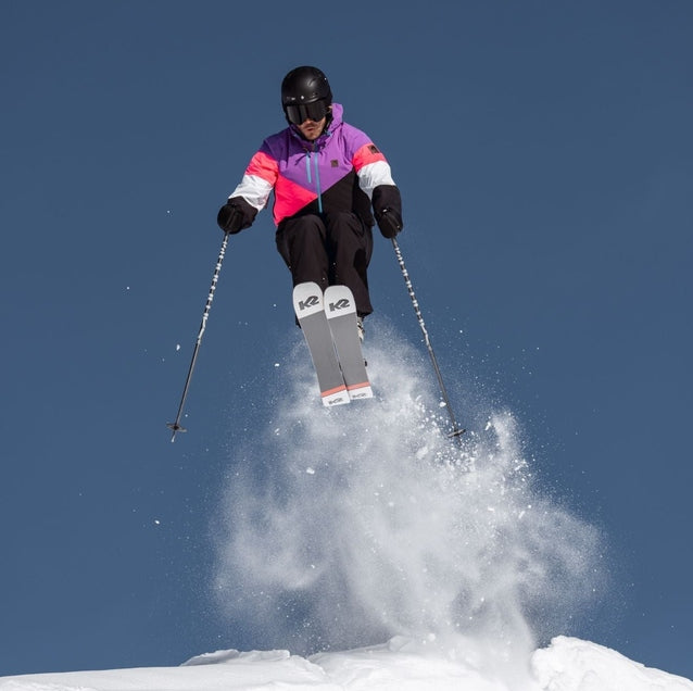 OOSC Clothing Fresh Pow Men's Ski & Snowboard Jacket - Neon Pink, Purple & Black