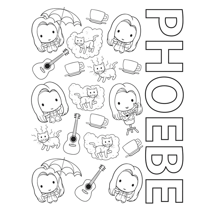 The Official Friends Coloring Book: The One with 100 Images to Color! Spiral Bound