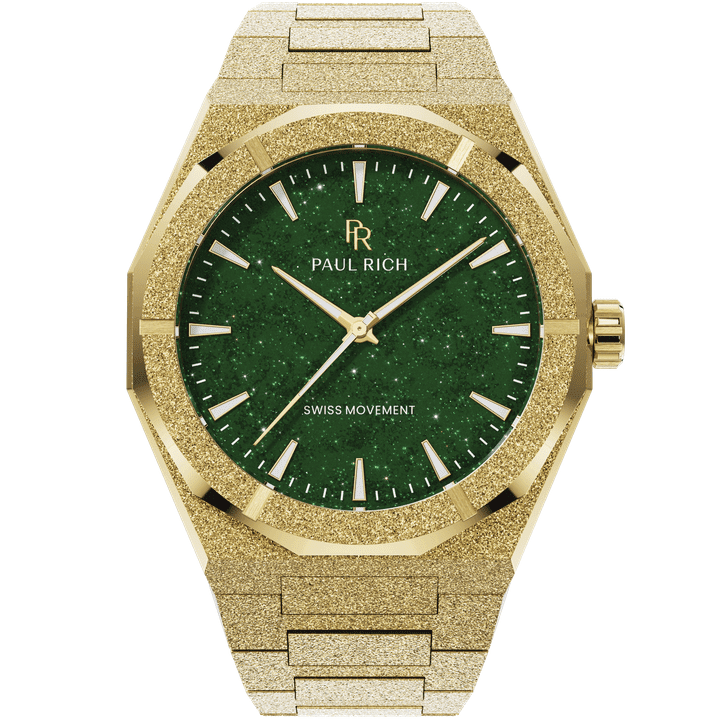 Frosted Star Dust II Gold Green