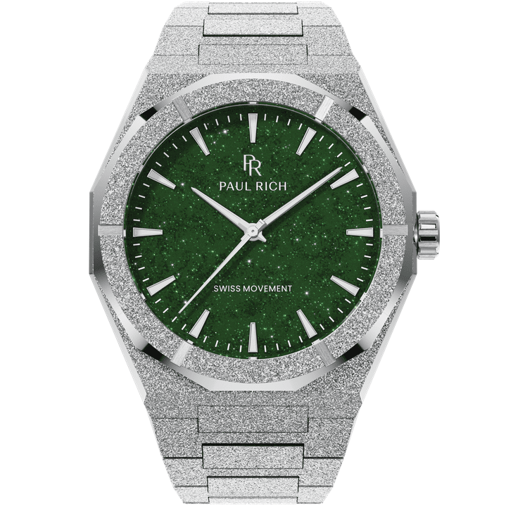 Frosted Star Dust II Silver Green