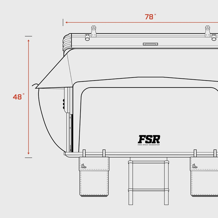 Freespirit Recreation Kali King - Rooftop tent