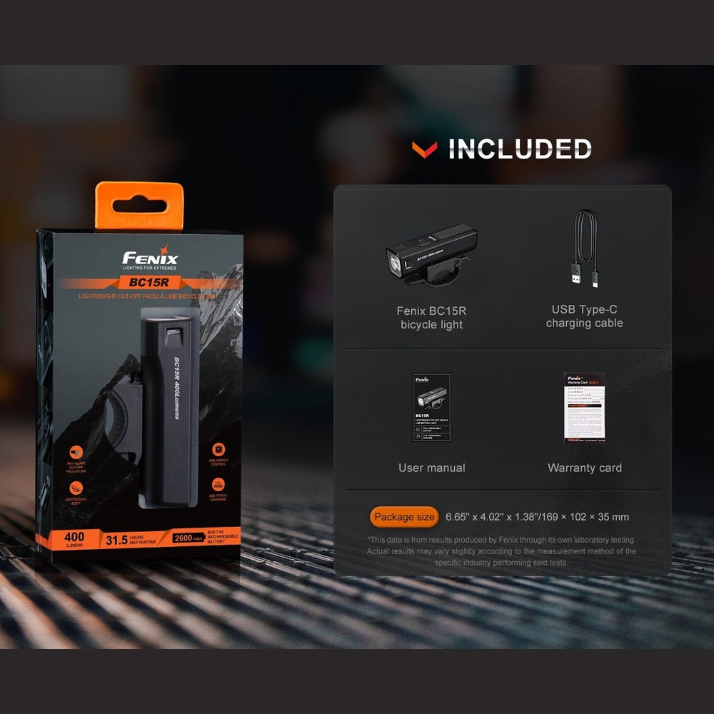 Fenix BC15R Lightweight Rechargeable Bicycle Light