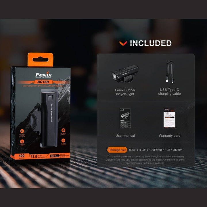 Fenix BC15R Lightweight Rechargeable Bicycle Light