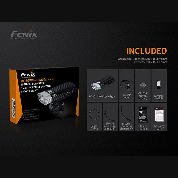 Fenix BC30 V2 LED Bike Light