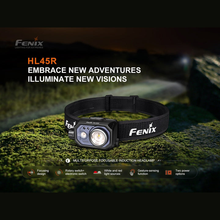 Fenix HL45R Rechargeable Focusing Gesture-Sensing Headlamp
