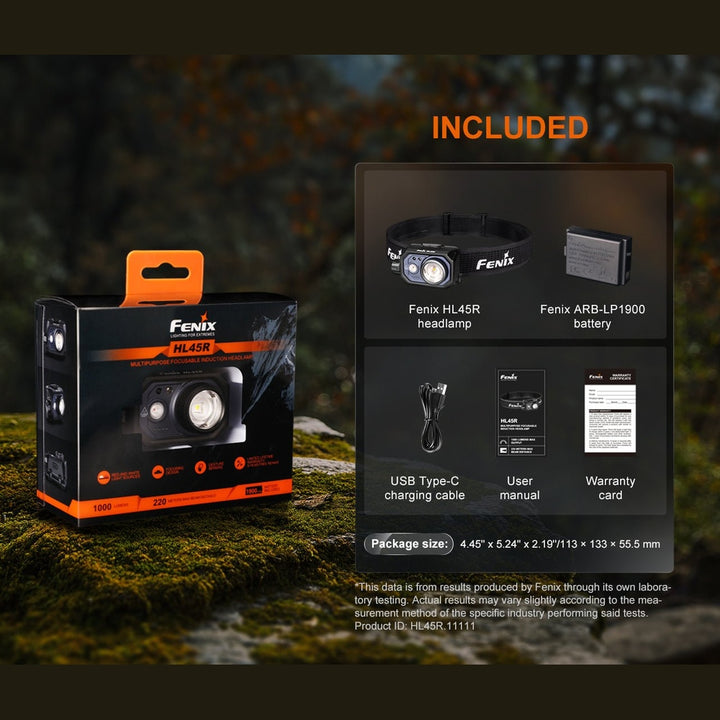 Fenix HL45R Rechargeable Focusing Gesture-Sensing Headlamp