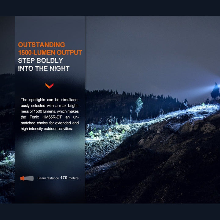Fenix HM65R-DT Trail Running LED Headlamp