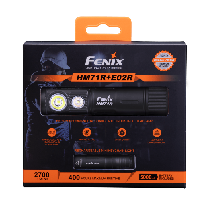 Fenix HM71R Rechargeable Industrial LED Headlamp