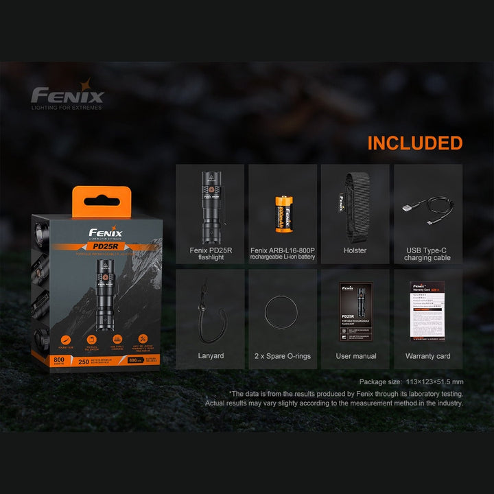Fenix PD25R Rechargeable LED Flashlight