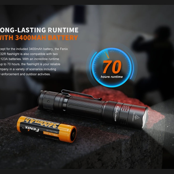 Fenix PD32R Rechargeable Silent Switch LED Flashlight