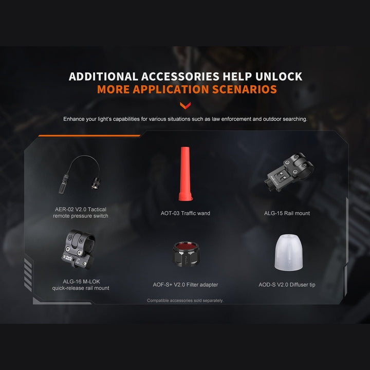 Fenix PD32R Rechargeable Silent Switch LED Flashlight