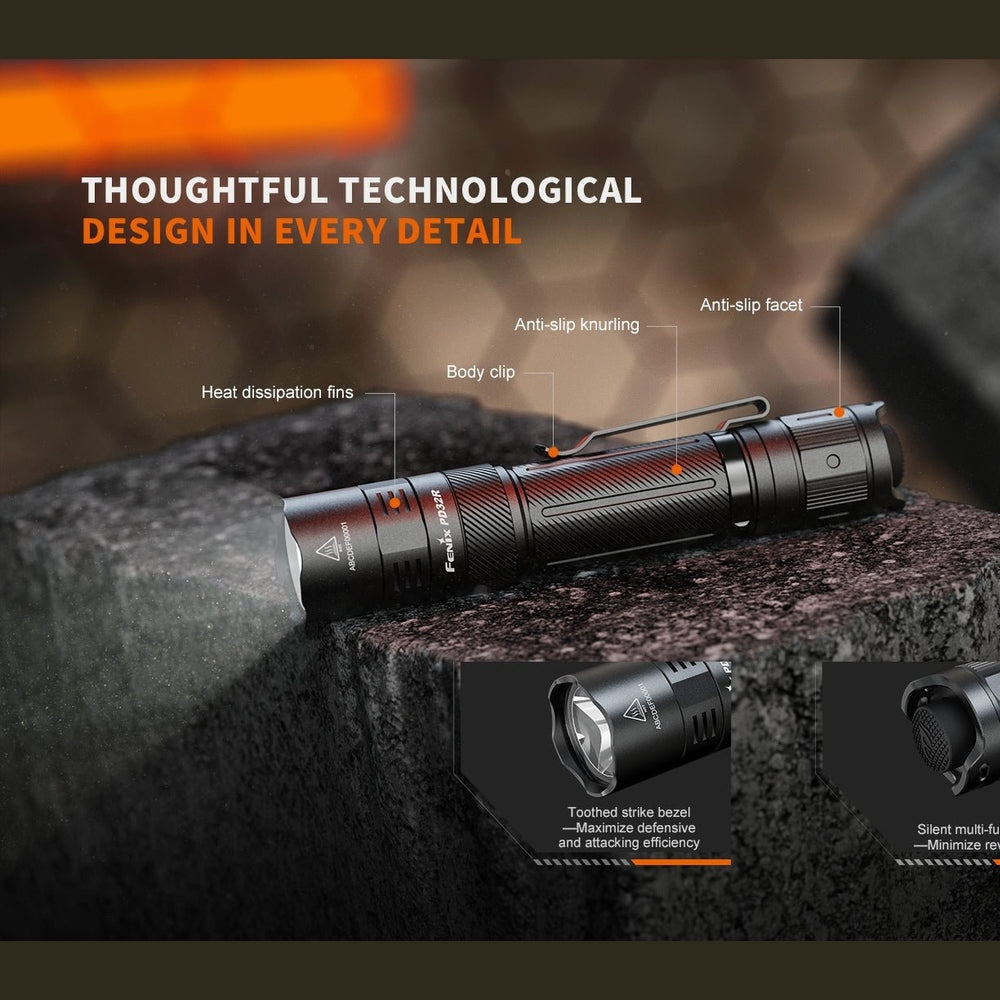 Fenix PD32R Rechargeable Silent Switch LED Flashlight