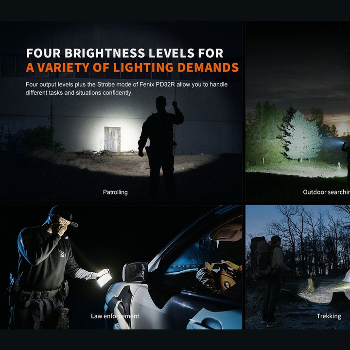 Fenix PD32R Rechargeable Silent Switch LED Flashlight