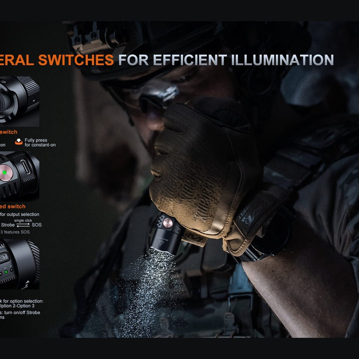 Fenix PD35R ACE Multi-mode Tactical Flashlight + FREE CL01 Mini Lantern