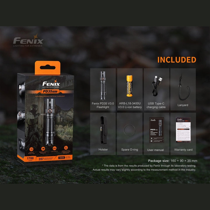 Fenix PD35 V3.0 Everyday Carry Flashlight - 1700 Lumens