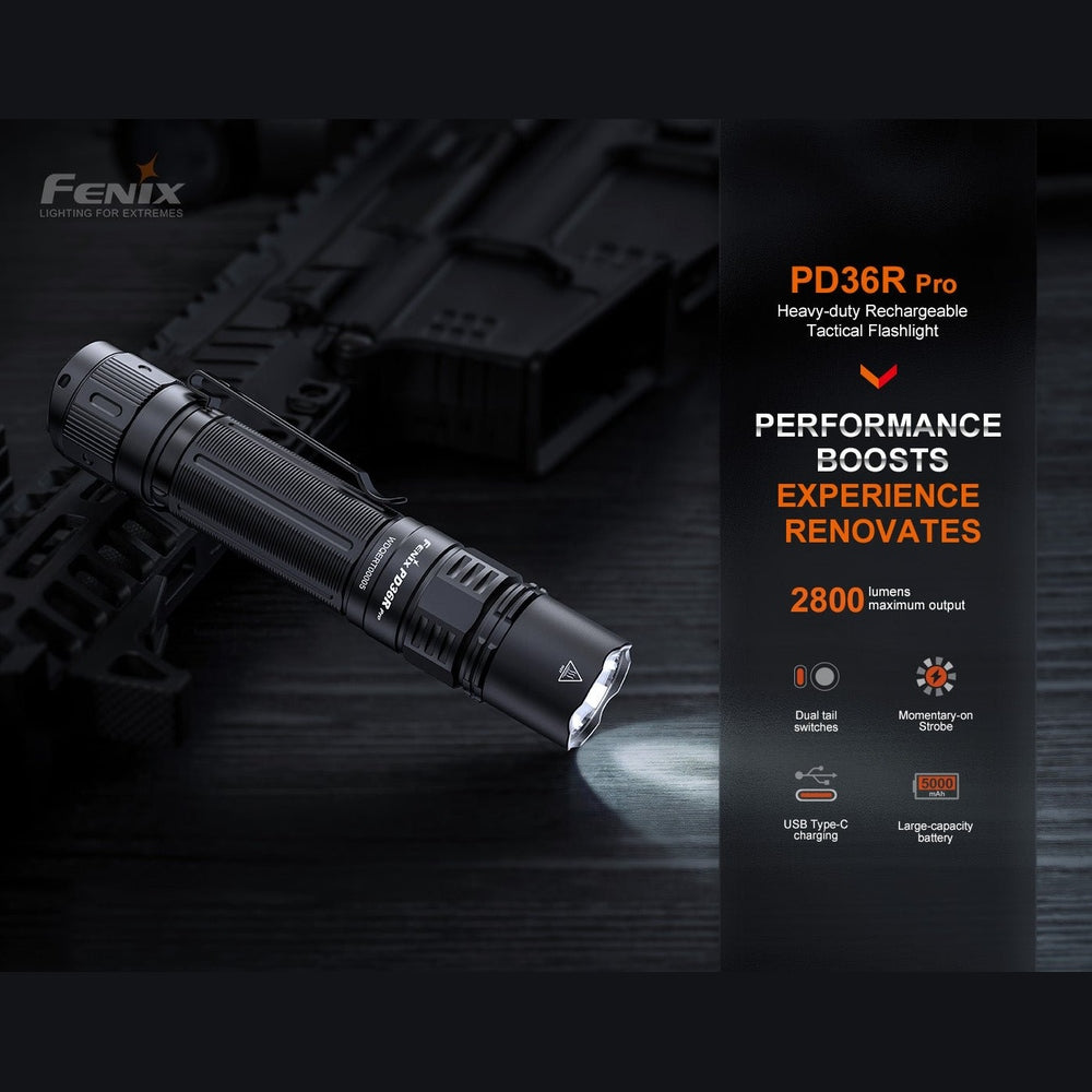 Fenix PD36R Pro 2800 Lumen Flashlight + FREE E03R V2 Keychain Light