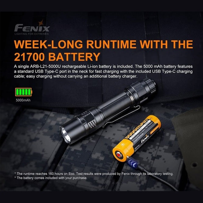 Fenix PD36 TAC Tactical Flashlight - 3000 Lumens