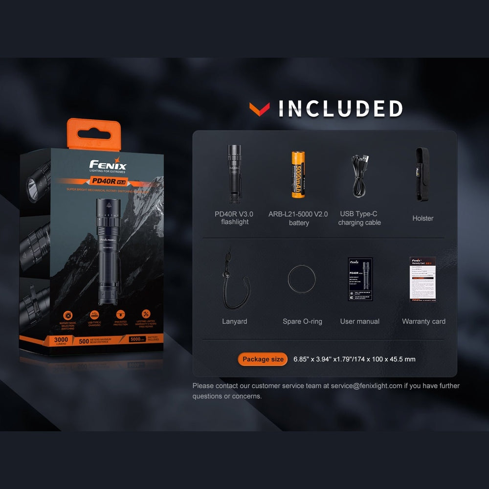 Fenix PD40R V3 Rechargeable Flashlight