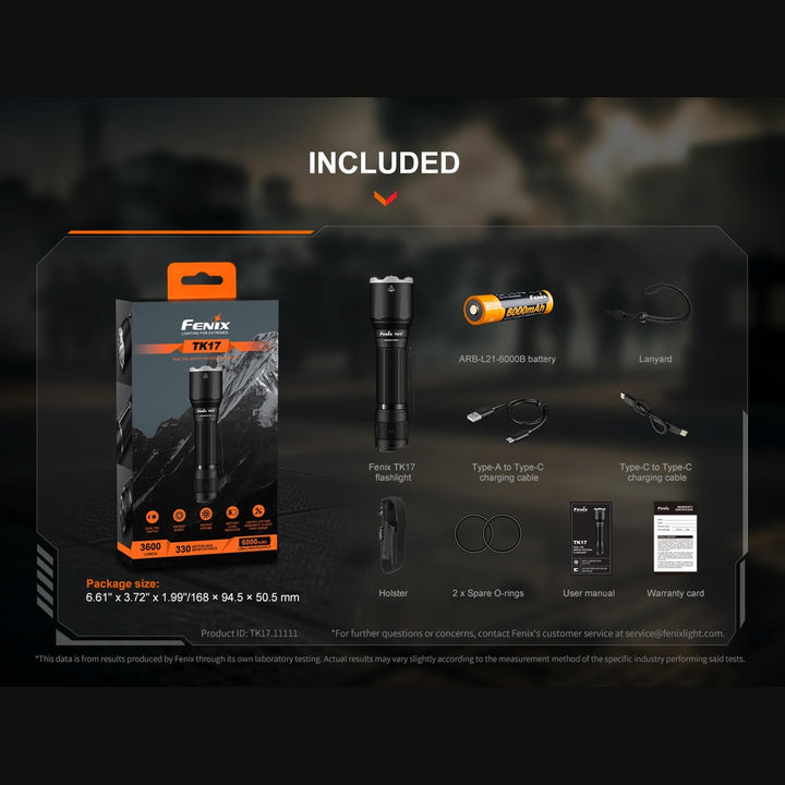 Fenix TK17 Dual Switch Tactical Flashlight