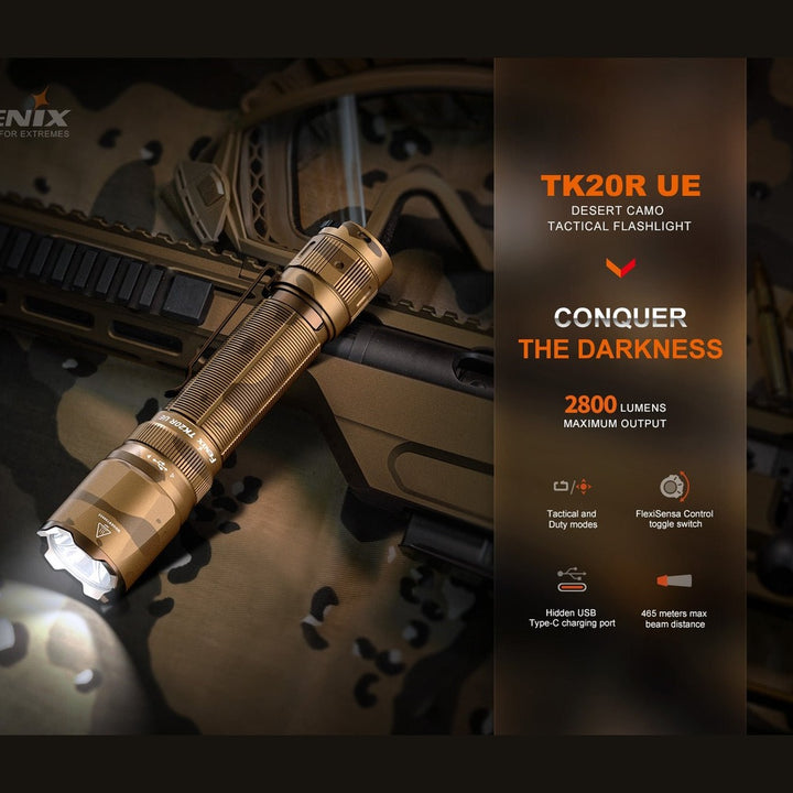 Fenix TK20R UE Tactical LED Flashlight - 2800 Lumens
