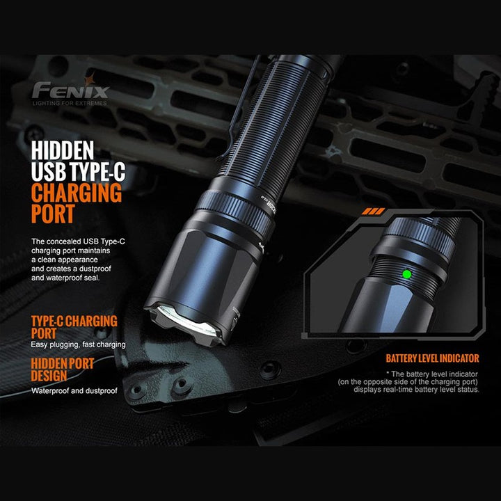 Fenix TK20R V2.0 Rechargeable Flashlight with FREE T5 Tactical Pen (optional)