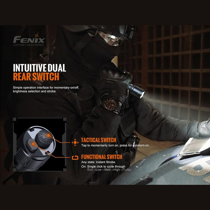 Fenix TK20R V2.0 Rechargeable Flashlight with FREE T5 Tactical Pen (optional)