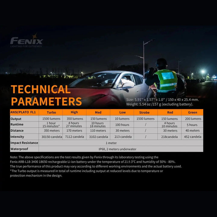 Fenix TK26R Tactical LED Flashlight - 1500 Lumens