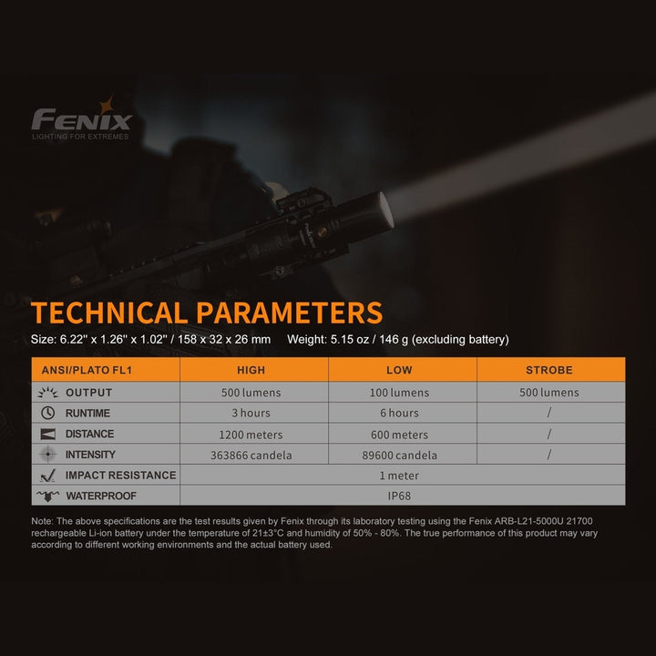 Fenix TK30 White Laser LED Flashlight