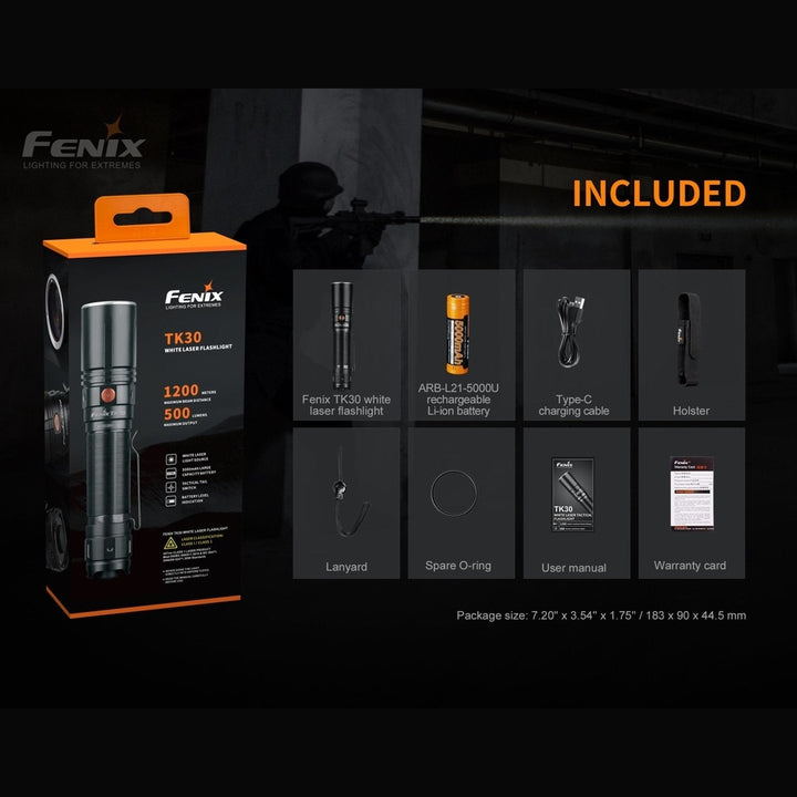 Fenix TK30 White Laser LED Flashlight