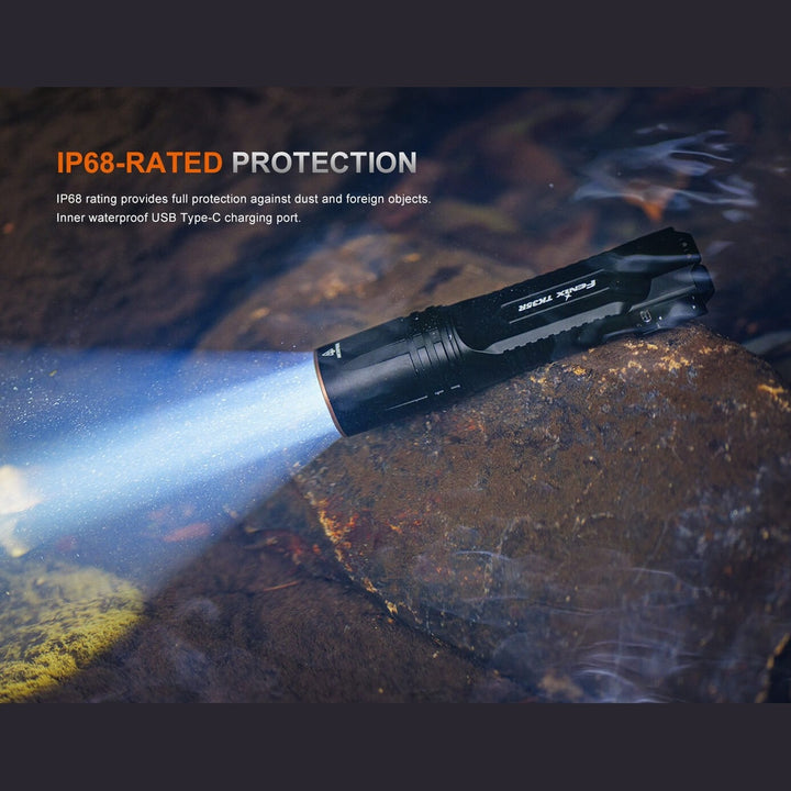 Fenix TK35R Rechargeable High-Performance Tactical Flashlight with UV Output