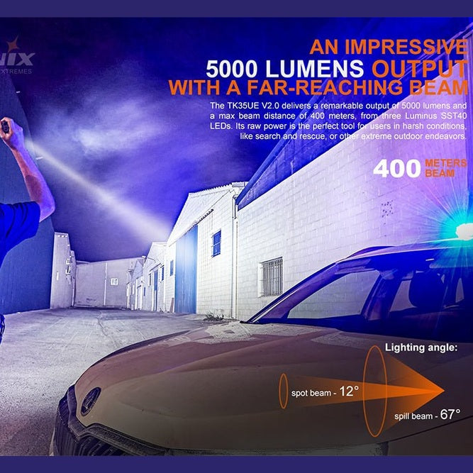 Fenix TK35UE V2.0 Flashlight - 5000 Lumens