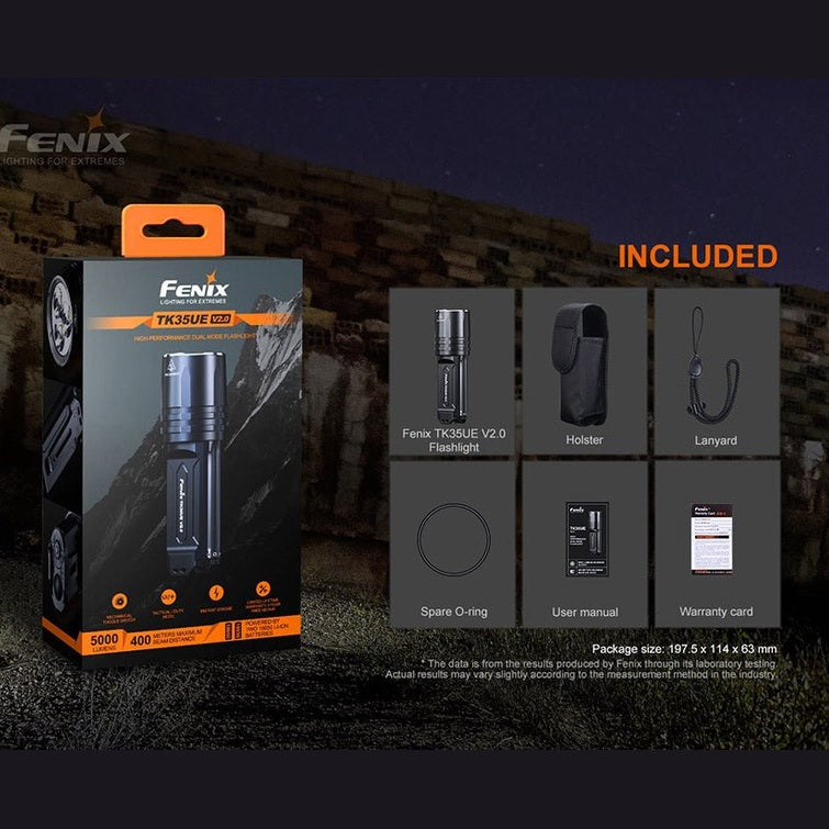 Fenix TK35UE V2.0 Flashlight - 5000 Lumens