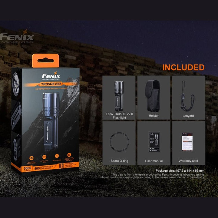 Fenix TK35UE V2.0 Flashlight - 5000 Lumens