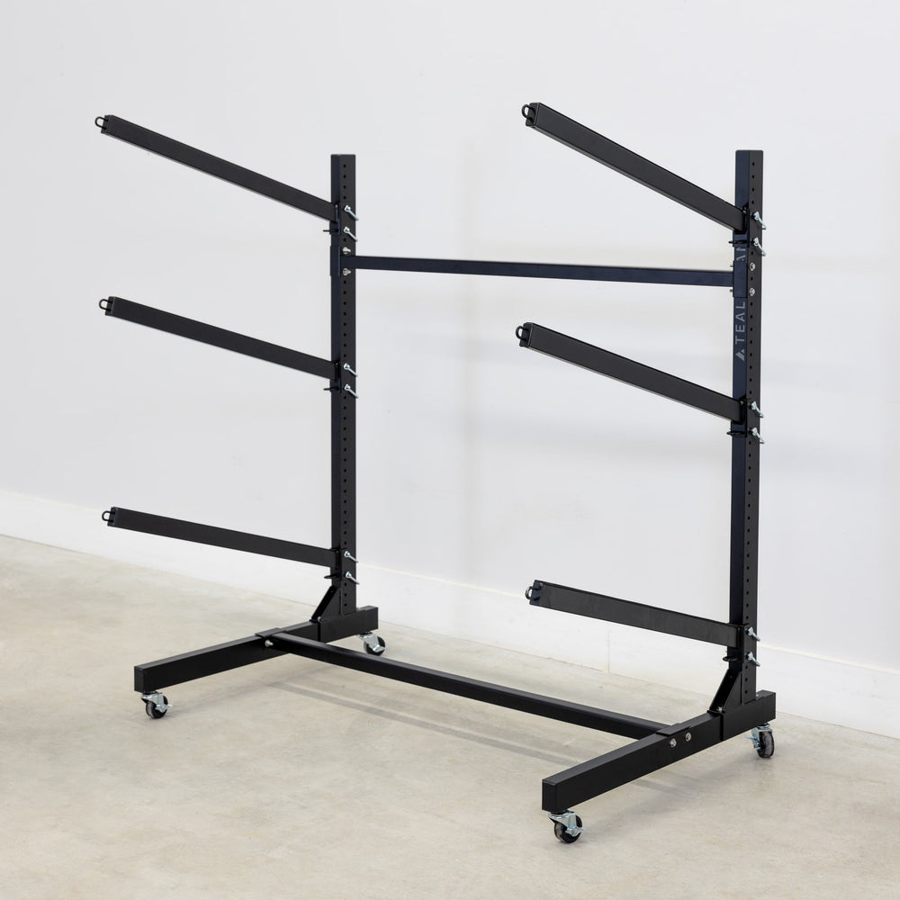 Wheeled Kayak Storage Rack with 3 Levels and Wheels