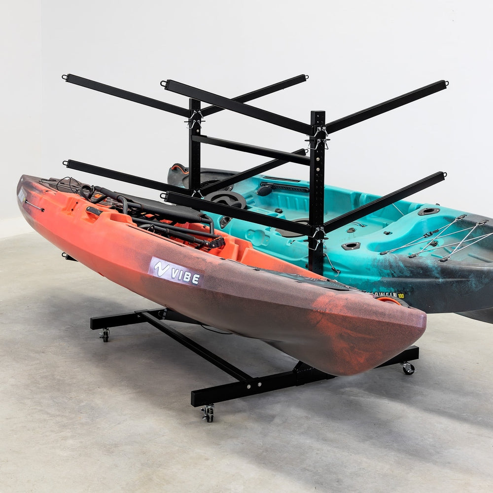 G-Watersport Kayak Storage Rack on Wheels for 6 Kayaks