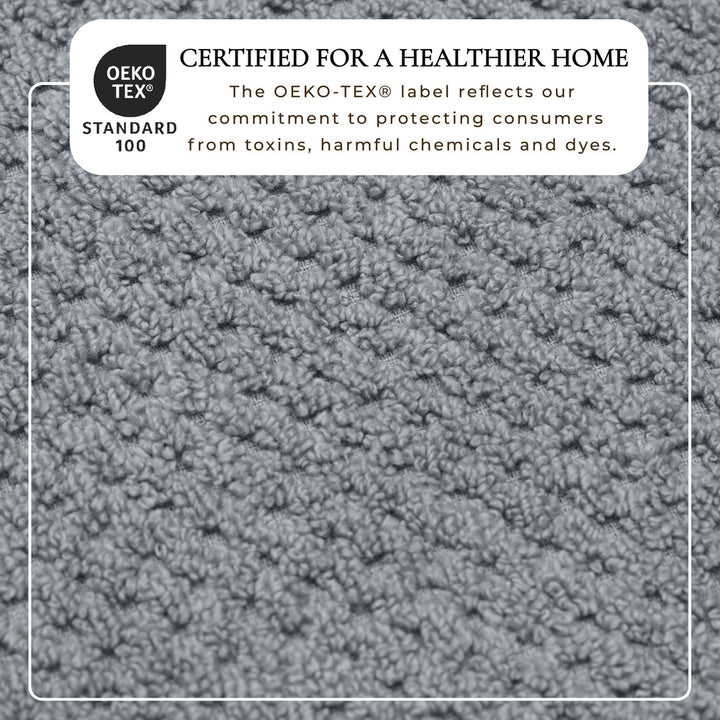 Checkered Jacquard Bath Towel Set - Giuliana Collection
