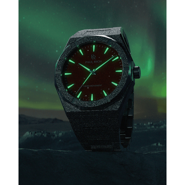 Frosted Star Dust II Silver Red