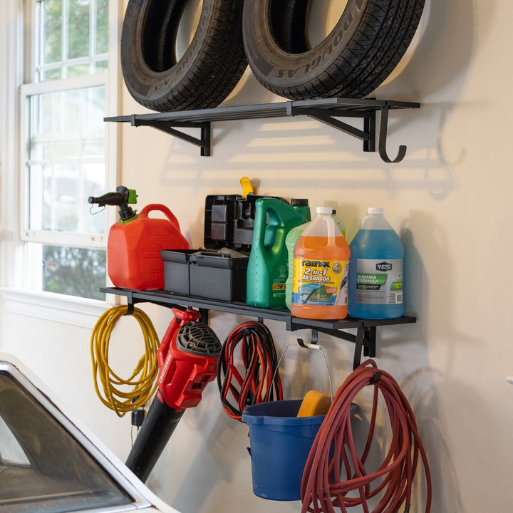 1' x 4' Bristol Garage Wall Mount Shelves