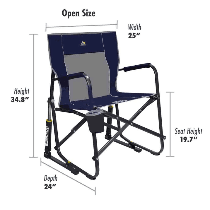 GCI Outdoor Freestyle Rocker Portable Rocking Chair & Outdoor Camping Chair