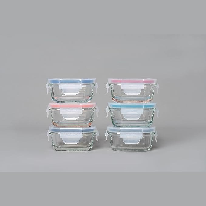 Mini Glass Container Set - Rectangular