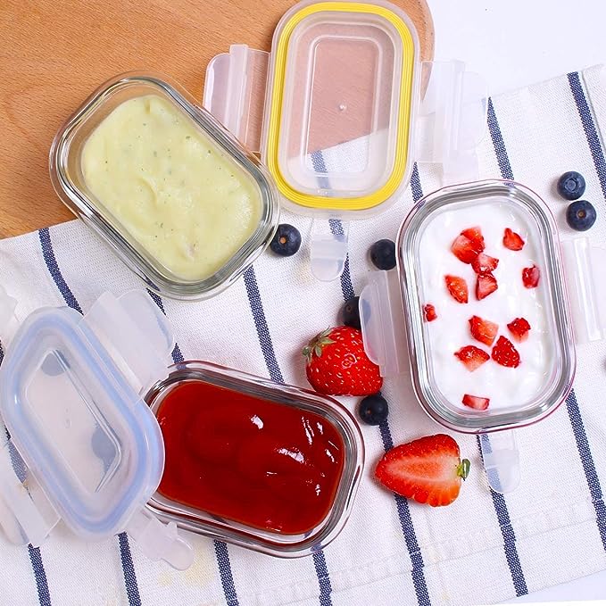Mini Glass Container Set - Rectangular