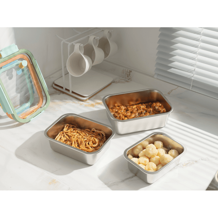 Multicolor Microwave Safe Stainless Steel Set