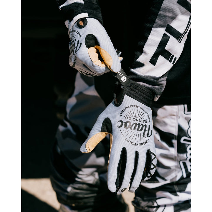 Havoc Gray and Black Gloves