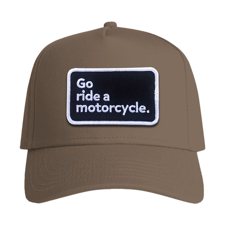 "Go ride a motorcycle" Cotton Structured Snapback