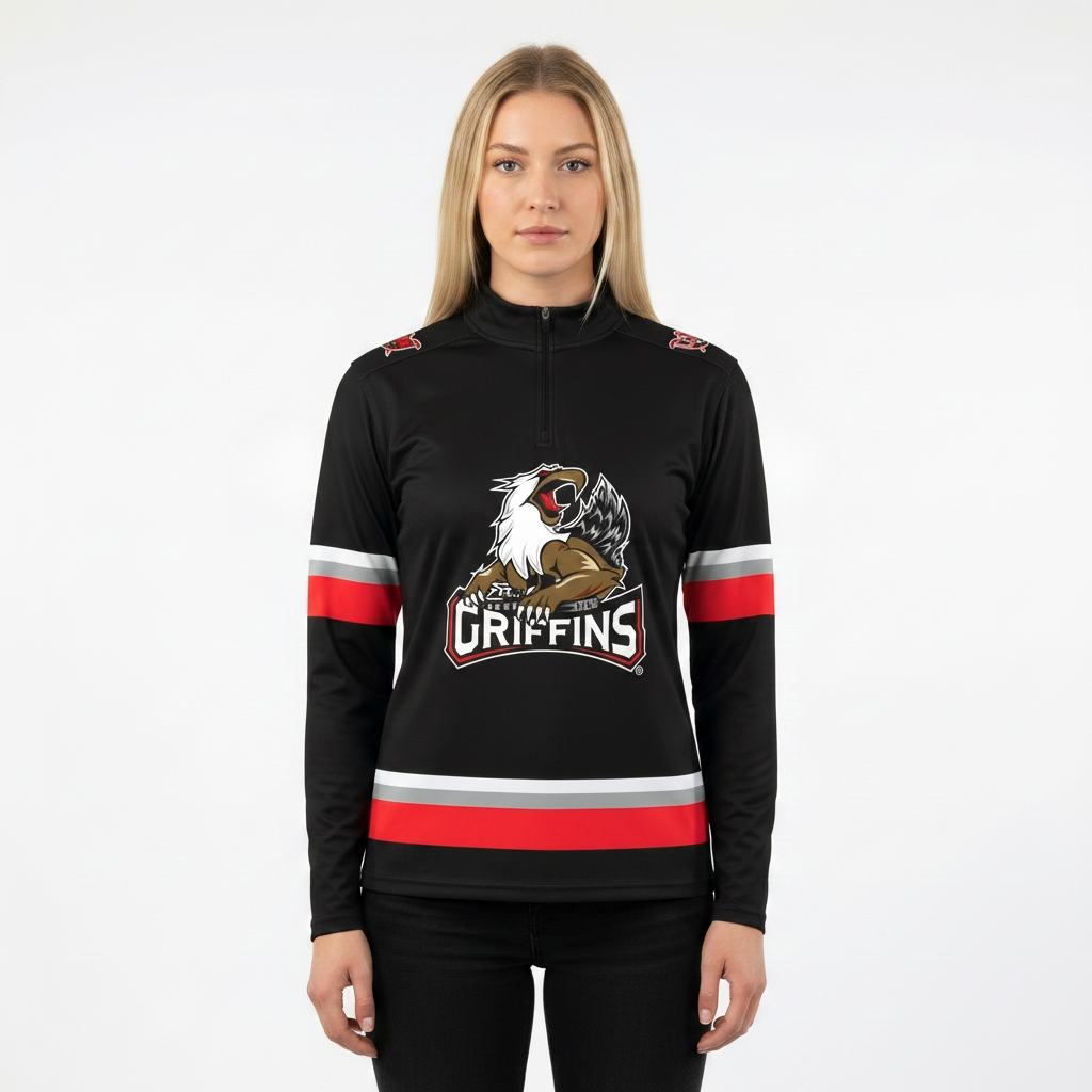 Grand Rapids Griffins performance jersey 1/4 zip