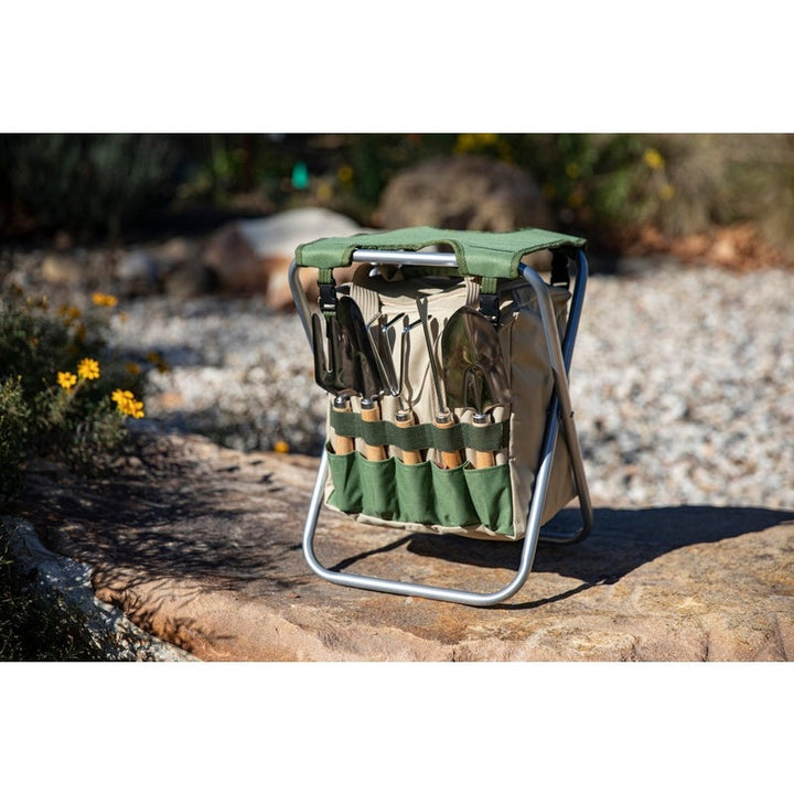 Gardener Folding Seat with Tools