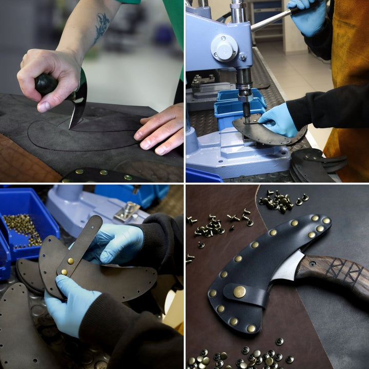 AncientSmithy Handmade tomahawk "Dakuri" with tribal engraving